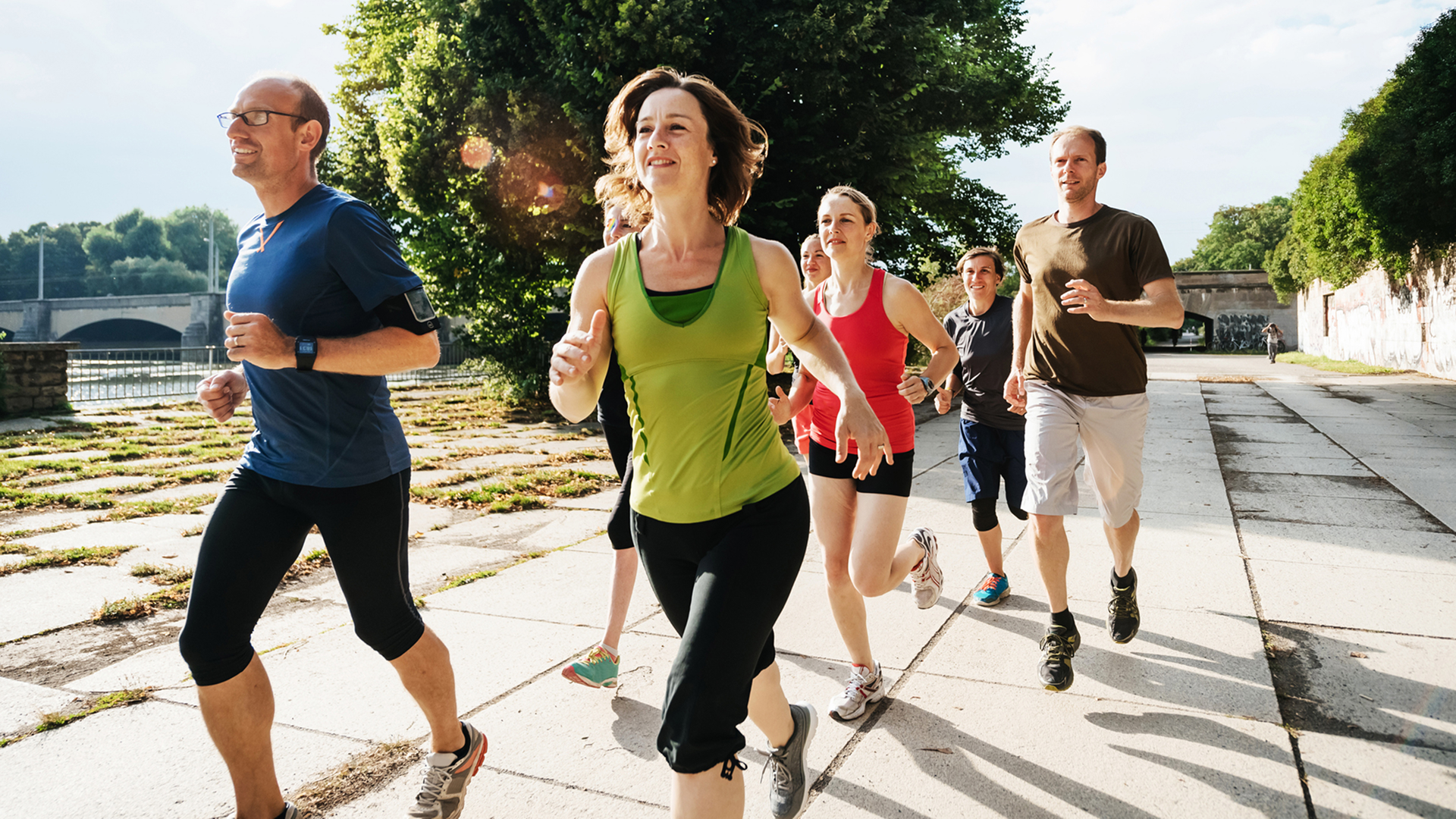 Läufer*innen beim Community Run