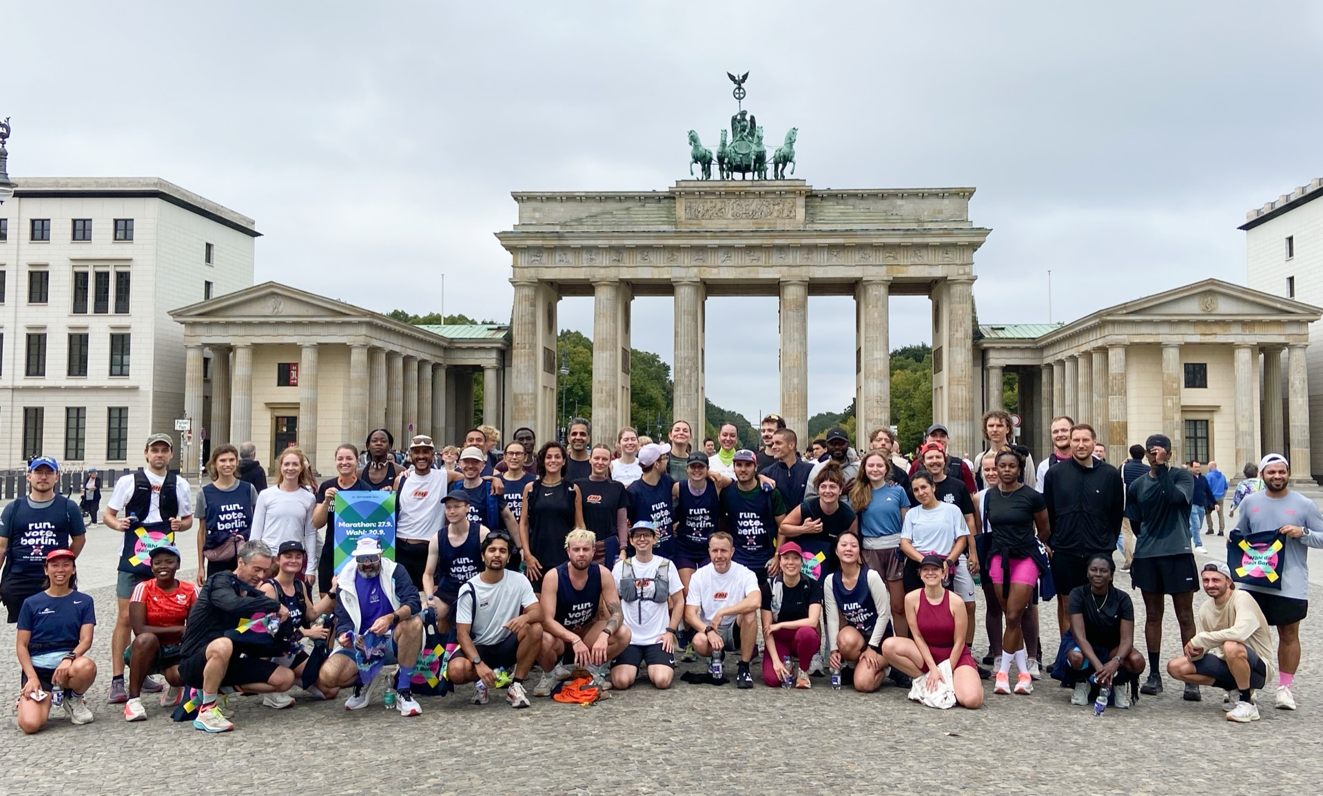 Läufer*innen beim Community Run