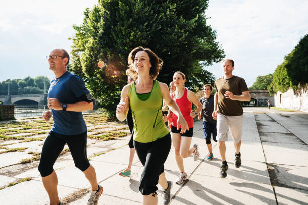 Läufer*innen beim Community Run